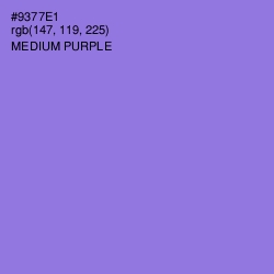 #9377E1 - Medium Purple Color Image